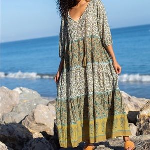 Natural Life Auguste Boho Maxi Dress size Large L